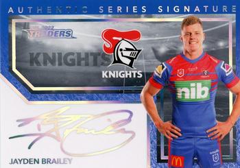 2022 NRL Traders - Authentic Signatures #AS08 Jayden Brailey Front